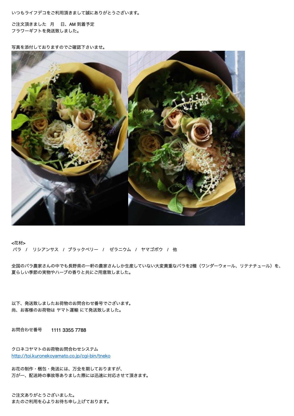 画像送信サービス例