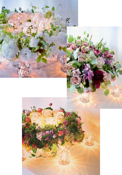 Xtal (クリスタル) 多彩なフラワーアレンジと共に