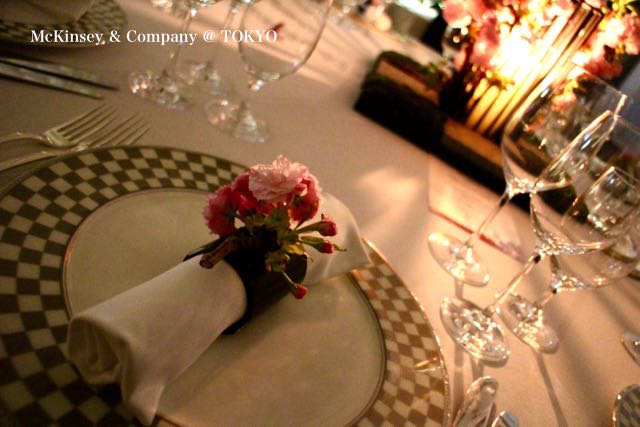 McKinsey & Company02 コーポレートパーティー装花-表参道の花屋 LIFEDECO flower works