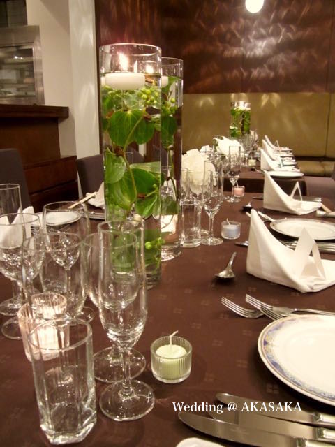 Wedding @赤坂 レストランウェディング装花02 イベント装飾-表参道の花屋 LIFEDECO flower works