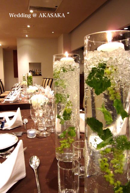 Wedding @赤坂 レストランウェディング装花03 イベント装飾-表参道の花屋 LIFEDECO flower works